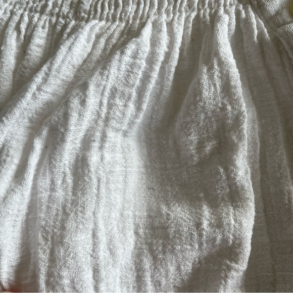 We The Free Gauze Off The Shoulder Smock Crop Top - Picture 11 of 11